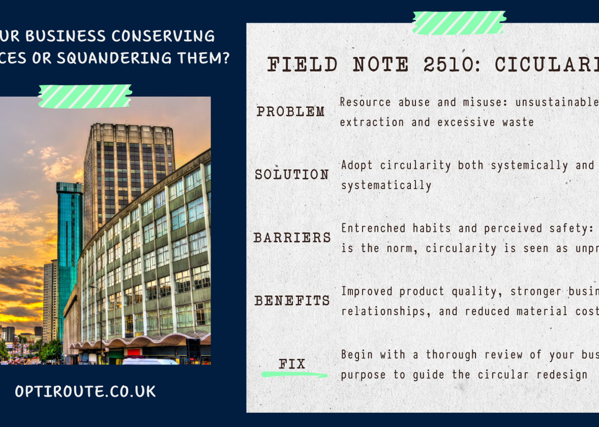 Is your business conserving resources or squandering them?