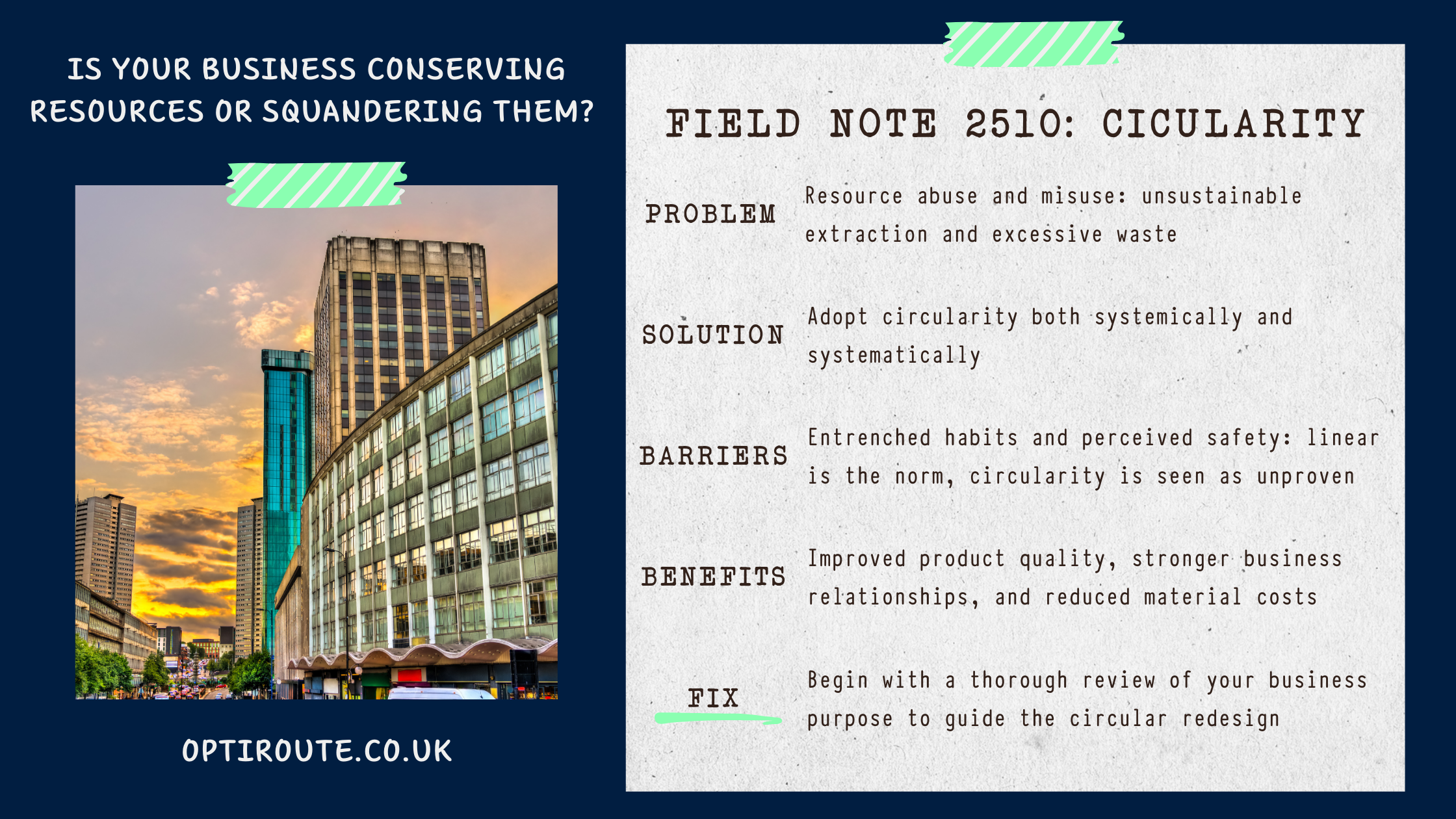 Is your business conserving resources or squandering them?